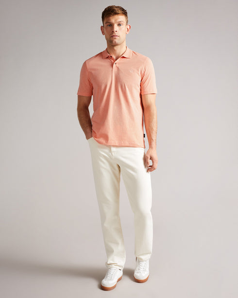DELVIN-Tops-Dive into DELVIN. This essential polo shirt covers all the bases with a flattering fit, collar, and short sleeves. Paired with jeans and trainers, this top is perfect for spontaneous visits to the farmer's market or can be dressed up with tailored trousers and boots for a smart-casual look. By choosing Ted Baker cotton products, you're supporting our investment in the Better Cotton Initiative's mission. This product is sourced via a system of mass balance and therefore may not contain better cot
